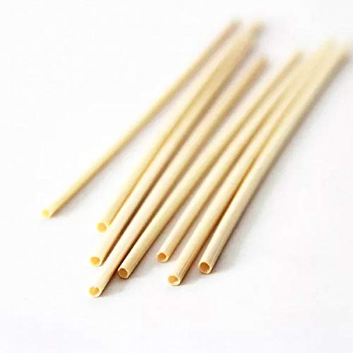 1000 x Natural Wheat Drinking Straws 125mm long 100 Biodegradable