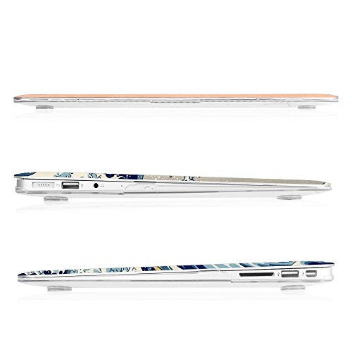 Fintie MacBook Air 13 Hülle – Ultra Slim Plastik Hartschale Schutzhülle Snap Case für Apple MacBook Air 13.3 Zoll (A1466 / A1369) , Die Wellen - 4