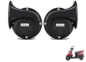 Generox Windtone Horn for Yamaha Ray Z Scooter (Set of 2)