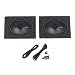 Package: Pair of Rockford Fosgate R169X3 6 x 9 2-Way Full Range Car Audio Speakers Totaling 260 Watt Peak/130 Watt RMS + Rockville RS6X9PR (2) Single 6 x 9 Wedge Speaker/Subwoofer Enclosures RS.9893.00