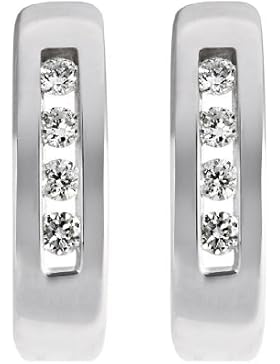 CHRIST Diamonds Damen-Ohrstecker 333er Gelbgold 8 Brillanten ca. 0,08 ct. One Size, weißgold