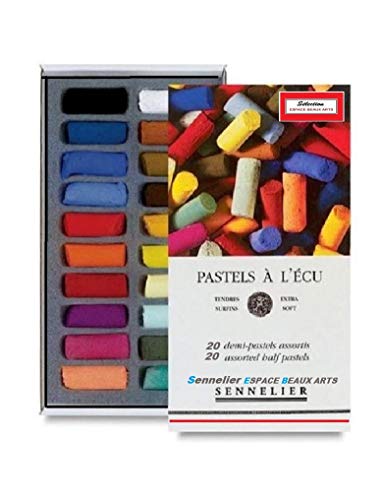 Sennelier Soft Pastel Cardboard Box Set - 20 Half Stick General Selection - Art Supplies,"Pastel Extra Fino - Calidad Artística (Importación Francia)
