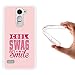 Produktbild WoowCase LG Ray Hülle, Handyhülle Silikon für [ LG Ray ] Cool Swag Smile Handytasche Handy Cover Case Schutzhülle Flexible TPU - Transparent