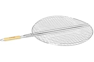 Paris Prix Neka - Double Grille Barbecue Ronde Summer 50cm Chrome