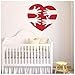 Produktbild Love Heart Reaching Hands Herz Wandaufkleber Nursrey Silhouette Wanddekorkunst Wandtattoos Für Babyzimmer 56x60cm