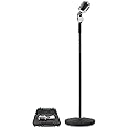 Chrome Silver Retro 50s 60s Style Cardoid Disco Microphone + Karaoke Party Ro.