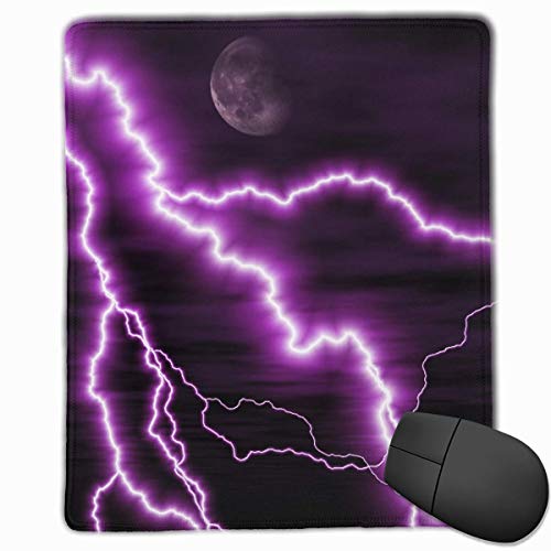 Preisvergleich Produktbild Purpurrotes Donner-Rechteck-rutschfestes GummiMousepad Computerzubehör 18 x 22 cm