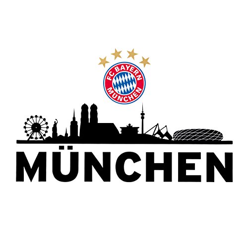Preisvergleich Produktbild FC Bayern München Wandtattoo Skyline