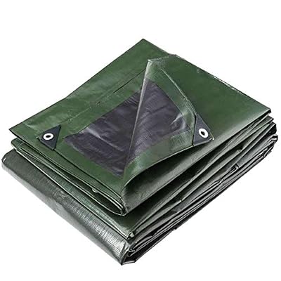 Provence Outillage WERKAPRO 04110 - Bâche industrielle - Ultra Lourde - 5x8 m - 240g/m² - Réversible - Noire et Verte