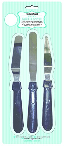 Sweetly Does It Streichpaletten, 3 verschiedene Designs: gekrümmt, gerade und spitz zulaufend - 3
