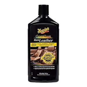 MeguiarS G7214 Gold Class Leather Cleaner & Conditioner (Soft, supple look & feel, UV & spill protection) 414 ml