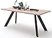 Produktbild Esszimmertisch Küchentisch Tisch Esstisch Speisetisch Massivholztisch "Milica I" Eiche gekälkt 220x100 cm