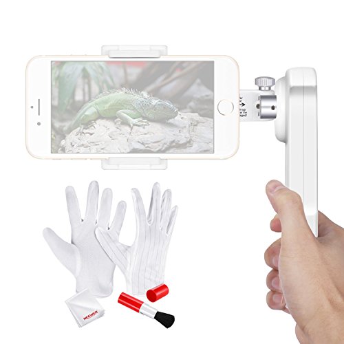 Neewer Gimbal Stabilizzatore 2 Assi Portatile per Smartphone & Kit di Pulizia per iPhone 7 Plus 7 6s 6s Plus Samsung S5 S6 Edge Plus YotaPhone Huawei & Altri Cellulari da Massimo 5,5 Pollici (NW-2AG200)