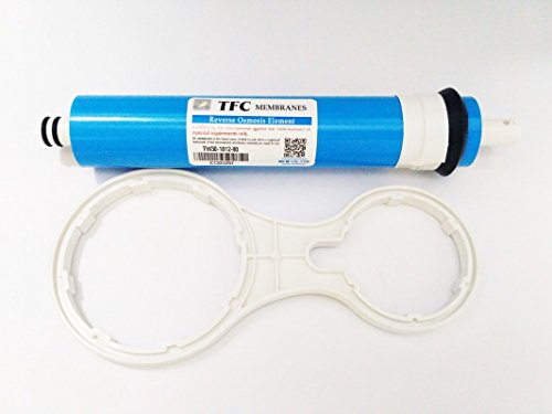 Quenchit Plastic Micro TFC 80 GPD Membrane with Double Ended Membrane and Pre-filter Housing Spanner for Domestic RO Water Purifiers (0.5 Quart, Blue)