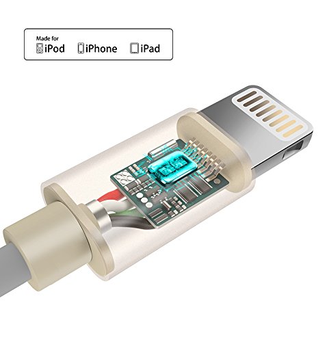  3-PACK  C  ble iPhone  LUVFUN 1M 2M 3M Nylon Tress   C  ble Lightning Chargeur iPhone avec Aluminium Connecteur R  sistant pour iPhone 8   8 Plus   7