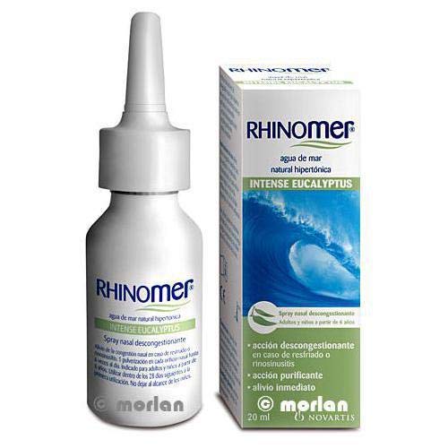 NOVARTIS RHINOMER Spray Nasal Descongestionante Intenso Eucalipto 20 ml