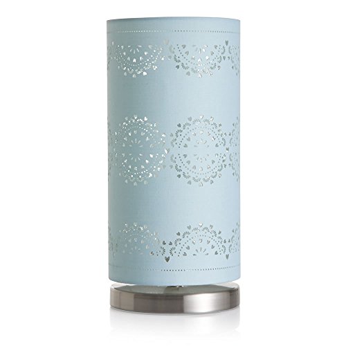 Preisvergleich Produktbild Luxus-Laser-Cut Muster Tischlampe mit Poly Schatten duck egg