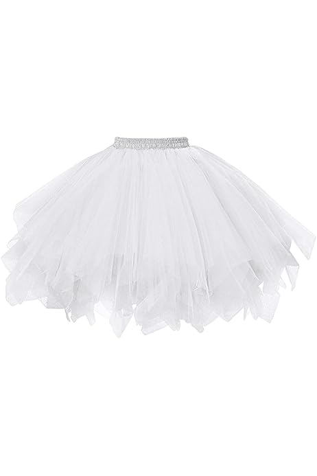 Jupe Tutu Fluo Arc-en-ciel - Années 80 / Rave - Enterrement Vie De Jeune Fille - Taille élastique