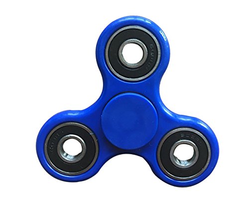 [Fidget Hand Spinner], Ruiwin Focus Toy Ultra Durable High Speed Si3N4 Hybrid Ceramic Bearing 1-3 Min Spins Non-3D Printed (Dark Blue)