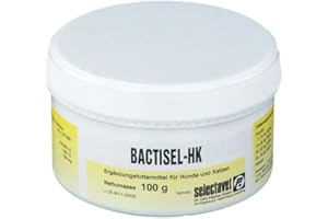 Selectavet Bactisel-HK Pulver | 100 g | Ergänzungsfuttermittel für Hunde und Katzen | Zur Unterstützung der Verdauung bei Durchfall | Zur Stabilisierung der Darmflora