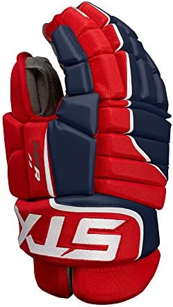 STX Ice Hockey Stallion HPR 1.1 Senior Ice Hockey Glove, Navy/Red, 13"