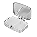 Produktbild Namgiy Pill Box Pill Case Medicine Organizer Container Two Separate Compartments Mini Travel Internal Mirror Hinge Cover Random Colour