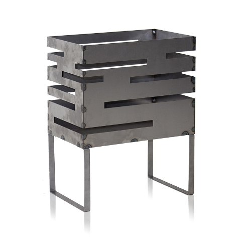 Cocina de exterior con 5 módulos, en acero inoxidable y madera de teca