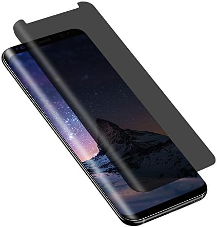 Charisor Galaxy S9 Screen protector, S9 Privacy Tempered Glass Anti-Spy [3D Curved][Case Friendly] Screen Protector Shield For Samsung Galaxy S9 (Privacy)