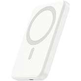 Wireless Power Bank, Magnetic External Battery 10000mAh, 20W Fast Charging Slimmest Portable Battery Powerbank USB C Input &amp;