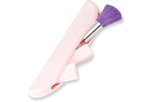 Bluet B Beauty - Estuche para Brochas de Maquillaje - Soporte para Brochas Maquillaje de Silicona - Organizador de Brochas para Viaje - Funda Brochas Maquillaje - Suave al Tacto y Elegante - Rosa