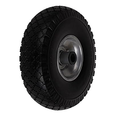 Forever Speed Brouette Roue PU Pneus 260x85mm PU Foam roue 3.00-4 jante en acier
