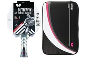 ‎BUTTERFLY Butterfly® Timo Boll Vision 3000 Tischtennisschläger | Tischtennis Racket Bat TT Profi Wettkampfschläger für technisch fortgeschrittene Spieler | ITTF zertifizierter Wakaba Belag | Griffform konkav