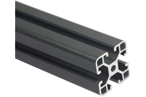 Iverntech 1 pezzo 500 mm 4040 lineare anodizzato, conforme allo standard europeo, estrusione del profilo in alluminio nero con fessura da 8 mm della serie 40 per stampanti 3D