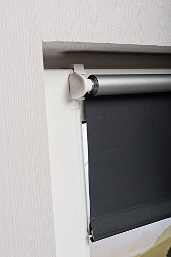 Thermo-Rollo Orange 60 x 150 cm ohne Bohren Verdunkelungsrollo Seitenzugrollo Klemmrollo - 4