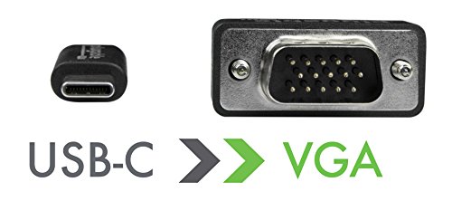 Plugable USB-C-nach-VGA-Kabek (1,8 m) für MacBook Pro 2016, Dell XPS 13 und 15, Thunderbolt™ 3 und noch mehr. (Unterstützt Auflösungen von bis zu 1920×1080 bei 60 Hz.) - 2