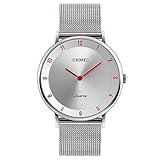 ChenHui Simple Fashion Art Slim Quarz Herren Uhren Zinklegierung Business Casual Armbanduhr Herren Uhren