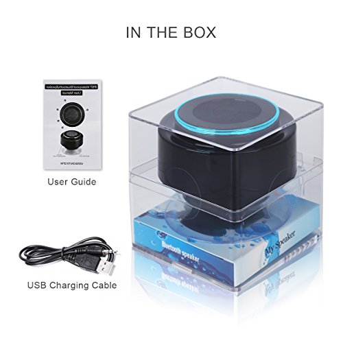 Duschlautsprecher – Zertifizierter wasserdichter Bluetooth 3.0 Lautsprecher mit FM Radio, 6hrs Spielzeit, Dedicated Saugnapf, Eingebauter Mic, Freisprecheinrichtung - 7