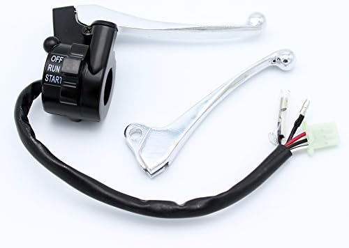 Throttle Housing Start Kill Switch Control Left Right Brake Lever Assembly for Yamaha PY50 PW50 Peewee Y-Zinger Dirt Bike