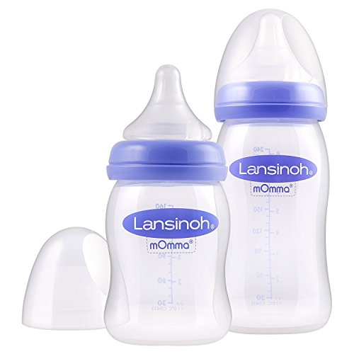 Lansinoh Weithalsflasche mit NaturalWave Sauger