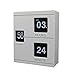 Produktbild KHSKX Uhr Uhr Flip Kreativbuch Flip Clock Bewegung Flip Uhr automatische Umblättern der Wohnzimmer-Uhr white