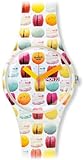Swatch Damen-Armbanduhr Sweet Explosion Analog Quarz Silikon SUOW707