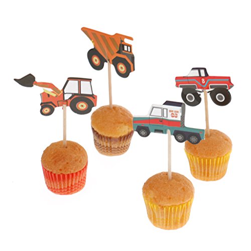 MagiDeal 24 Stück Cupcake Toppers Kuchen Picks Baby Dusche Dekor - 9