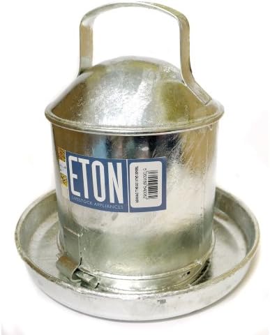 Eton Poultry Galvanised Traditional Drinker, 0.5 Gallon