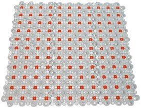 Duscheinlage Dusche Einlage Duschmatte Badematte transparent orange