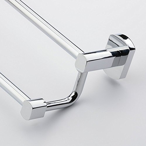 Hiendure® 60cm Messing Wandhalterung Bad Handtuch Regal Handtuchhalter, verchromt - 5