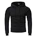 Produktbild Herren Hoodie,TWBB Falten Pullover Kapuzenpullover Mantel Oberteile Herbst Winter Outwear Sweatjacke Hemd Tracksuits