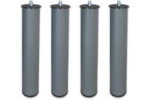 JiMeNa y sus cosas Patas de Camas de Distintas Medidas y Formas (30 cm Redondo) 30 cm de Altura 50 mm y Tornillo métrica 10 mm. Gran Resistencia y Durabilidad. Fabricado en Europa