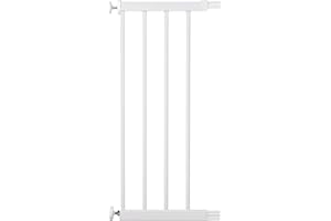Safety 1st Easy Close Extensión Barrera Metálica 28cm, Sin Taladros, Extensión Valla Seguridad Infantil, Fácil Instalar, Extensión Barrera Seguridad Niños Escalera, Ajuste a Presión, Blanco
