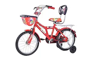 GENERIC Royal Cycle City Bicycle | Cycle |Size : 16 inch |Color : Orange Color | Little Kids Model Cycle with Side Wheel