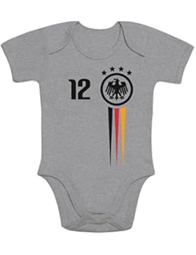Fussball WM 2018 Deutschland Nationalmannschaft Baby Body Kurzarm-Body